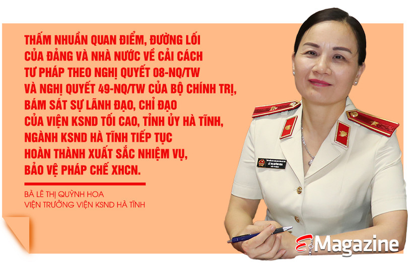 Cán bộ ngành Kiểm sát Hà Tĩnh phải luôn là chỗ dựa tin cậy của Nhân dân