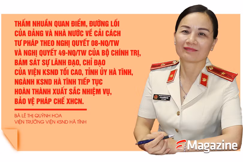 Cán bộ ngành Kiểm sát Hà Tĩnh phải luôn là chỗ dựa tin cậy của Nhân dân