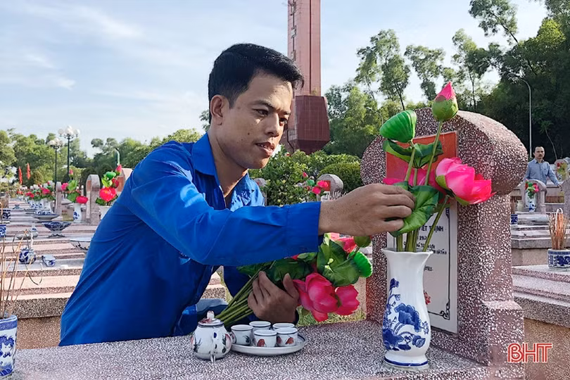 Tuổi trẻ Hà Tĩnh tri ân các anh hùng, liệt sỹ bằng nhiều hoạt động ý nghĩa