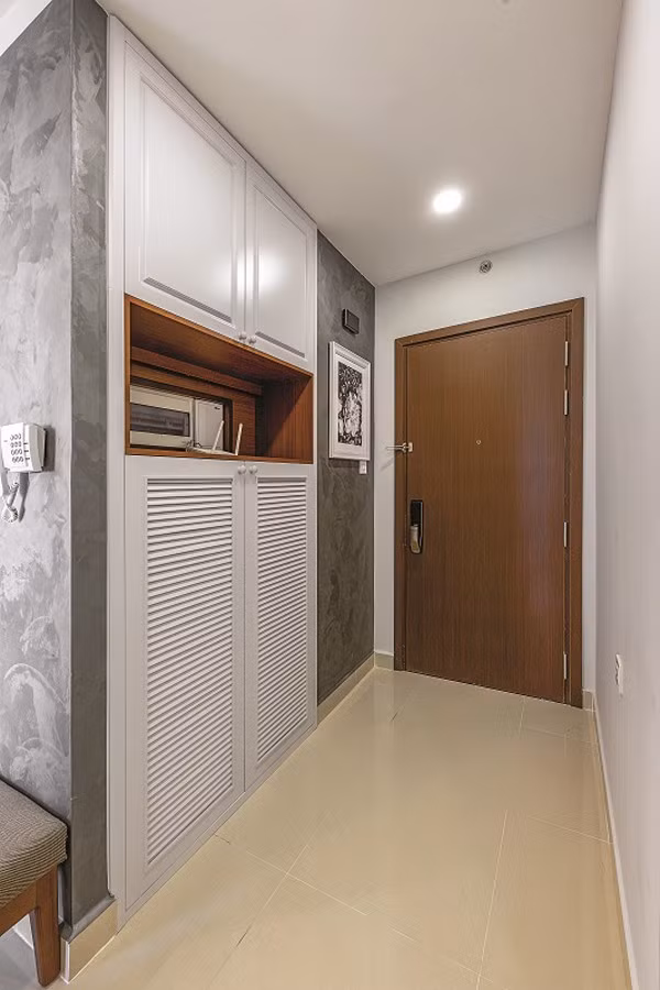 Căn hộ đẹp lạ với tông màu xám