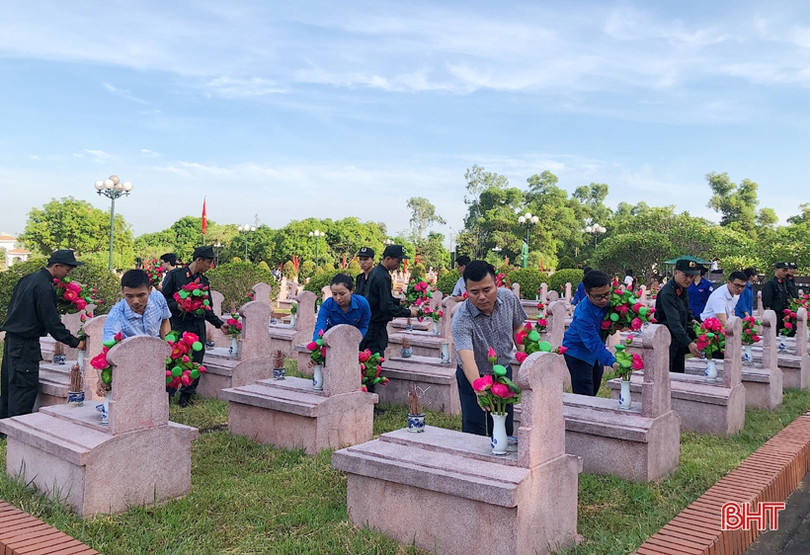 Tuổi trẻ Hà Tĩnh tri ân các anh hùng, liệt sỹ bằng nhiều hoạt động ý nghĩa