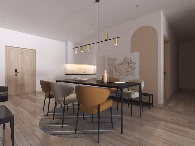 Bất ngờ với những đường cát cong trong căn hộ hiện đại