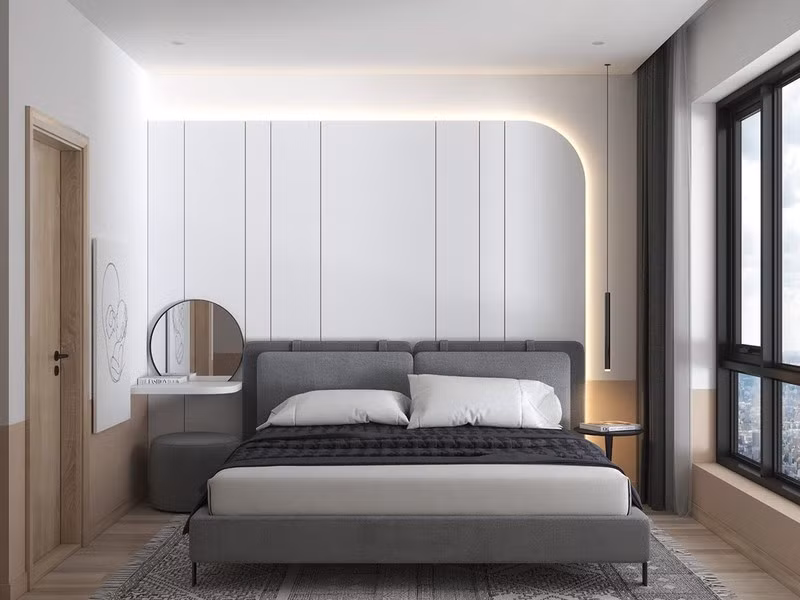 Bất ngờ với những đường cát cong trong căn hộ hiện đại