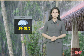 Dự báo thời tiết Hà Tĩnh ngày 27/8: Có mưa rào và dông