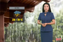 Dự báo thời tiết Hà Tĩnh ngày 5/8: Có mưa vừa, mưa to và dông