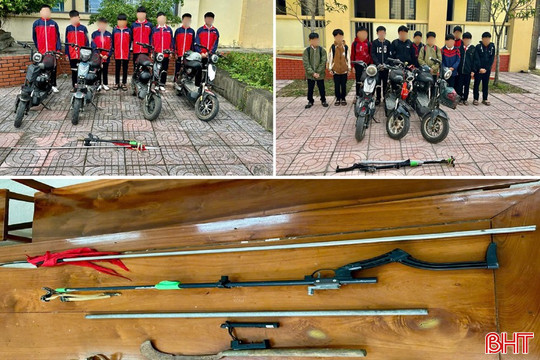 Ngăn chặn 2 nhóm học sinh THCS mang theo hung khí để giải quyết mâu thuẫn