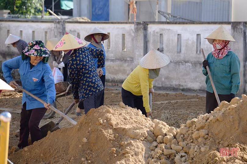 Tất bật chăm vườn rau bán trú ở các trường mầm non