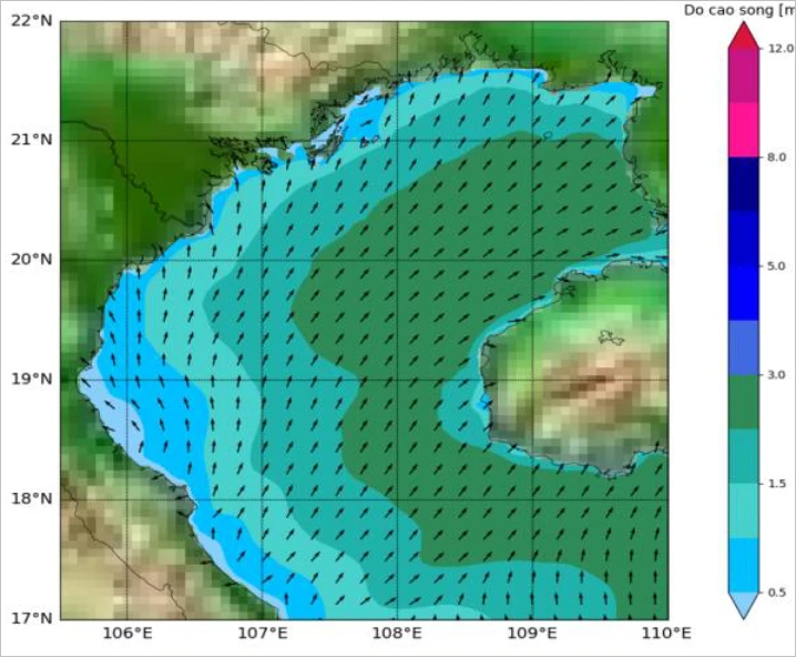 Cảnh báo về gió mạnh, sóng lớn trên vùng biển Hà Tĩnh