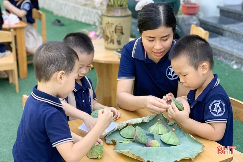 Hấp dẫn các hoạt động ngoại khóa ở Trường Mầm non Trung Kiên