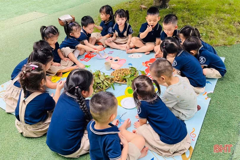 Hấp dẫn các hoạt động ngoại khóa ở Trường Mầm non Trung Kiên