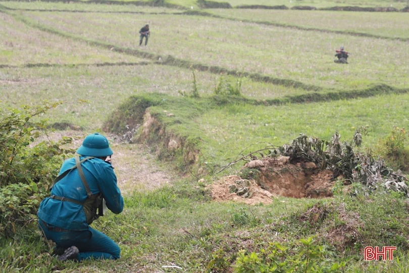 Lực lượng dân quân Hương Sơn thực binh đánh địch bảo vệ làng
