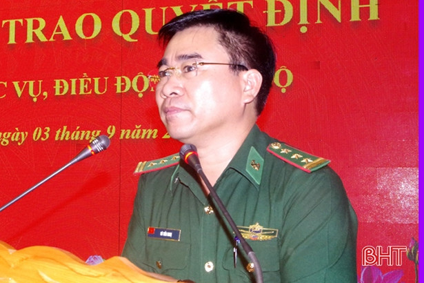 Điều động, bổ nhiệm chức vụ cho 29 cán bộ, sỹ quan BĐBP Hà Tĩnh
