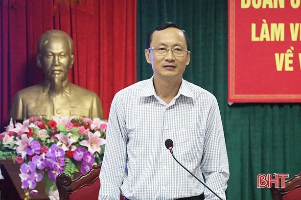 Đoàn liên ngành Trung ương thống nhất cao thành lập thị trấn Lộc Hà, đề nghị hoàn thiện hồ sơ để công nhận