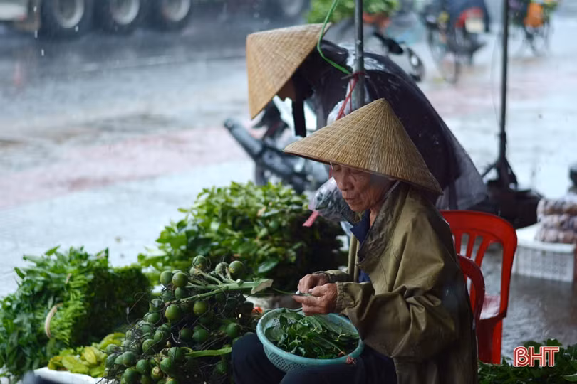 Mưu sinh ngày mưa ở Hà Tĩnh...