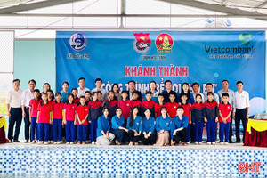 Khánh thành công trình "Bể bơi cho em" trị giá 1,5 tỷ đồng tại Đức Thọ