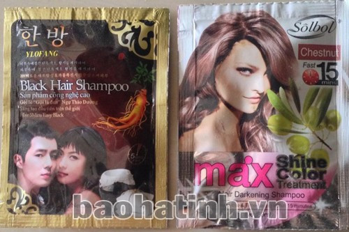 Sản phẩm dầu nhuộm tóc không rõ nguồn gốc