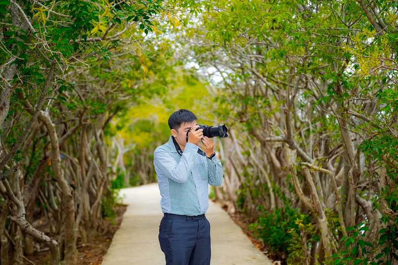 Sắc màu Rú Chá mùa trổ bông