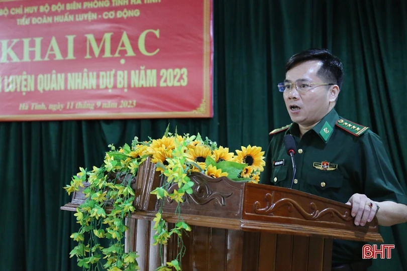 BĐBP Hà Tĩnh khai mạc huấn luyện quân nhân dự bị năm 2023