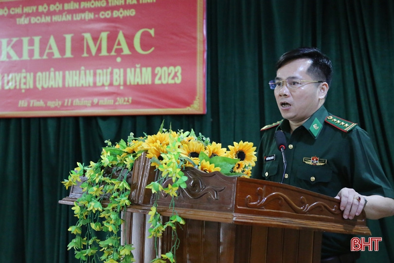 BĐBP Hà Tĩnh khai mạc huấn luyện quân nhân dự bị năm 2023