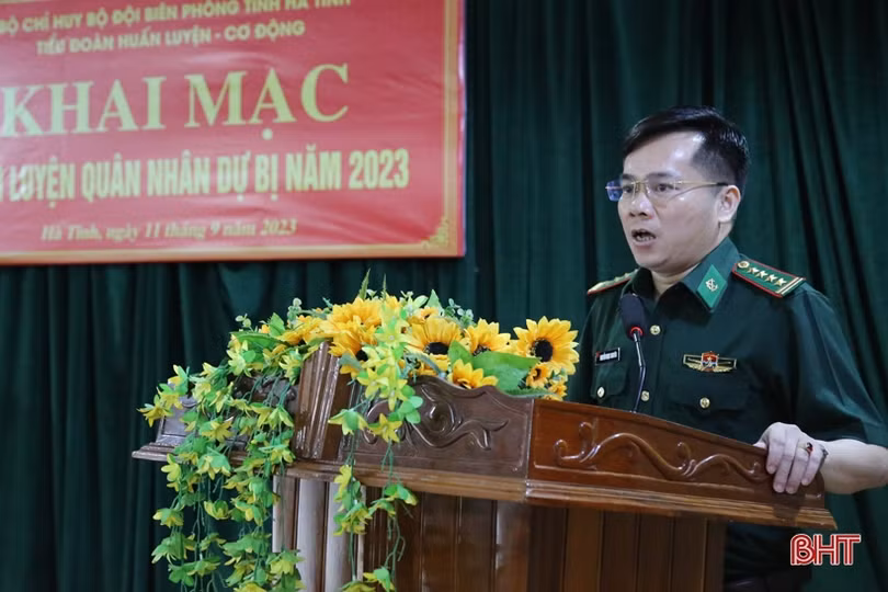 BĐBP Hà Tĩnh khai mạc huấn luyện quân nhân dự bị năm 2023