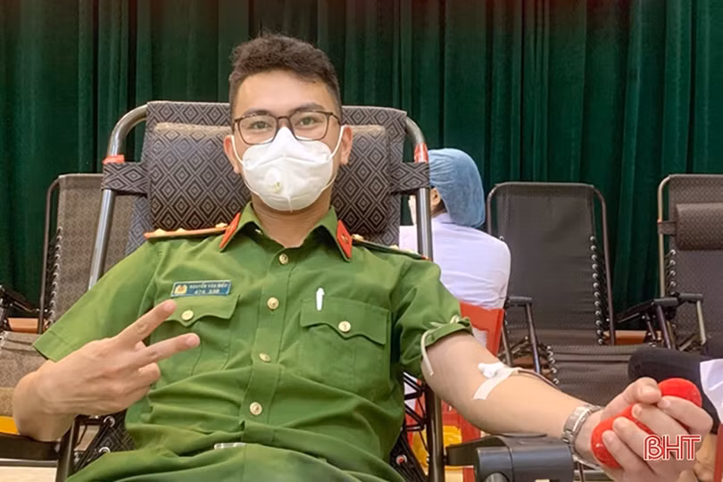 Thượng úy công an Hà Tĩnh 31 lần hiến máu cứu người