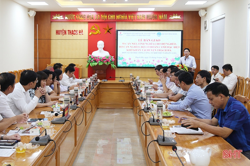 Tổng Công ty Khí Việt Nam hỗ trợ 50 căn nhà tình nghĩa cho huyện Thạch Hà