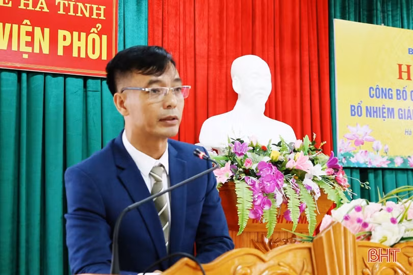 Ông Nguyễn Đức Quảng giữ chức Giám đốc Bệnh viện Phổi Hà Tĩnh