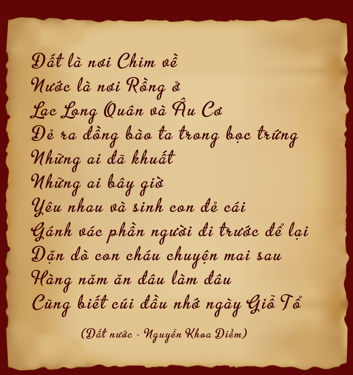 Tổ quốc - hai tiếng thiêng liêng