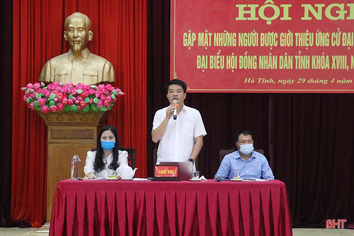 Hà Tĩnh gặp mặt các ứng viên đại biểu Quốc hội, đại biểu HĐND tỉnh