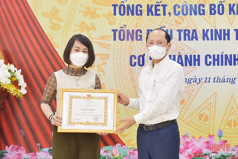 Công bố kết quả tổng điều tra kinh tế và cơ sở hành chính Hà Tĩnh năm 2021