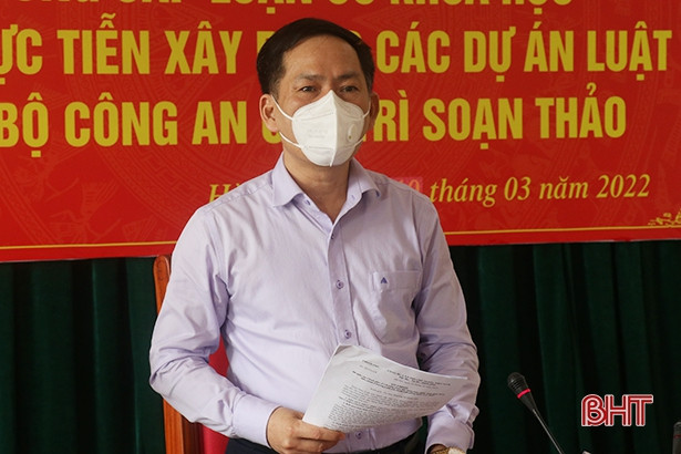 Đại biểu Hà Tĩnh góp ý vào các dự án luật do Bộ Công an chủ trì soạn thảo ảnh 6 Đại biểu Hà Tĩnh góp ý vào các dự án luật do Bộ Công an chủ trì soạn thảo