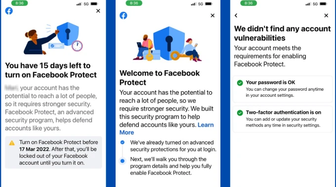 Người dùng bị khóa Facebook nếu không bật tính năng bảo mật