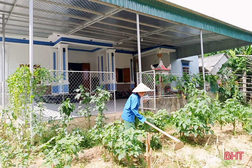 Bà Cù Thị Hoài (thôn 5, xã Ân Phú) ổn định cuộc sống trong căn nhà mới. a6e316e71afab8a4e1eb copy.jpg