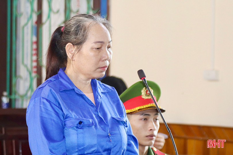 Bị cáo Lâm Thanh Yên tại phiên xử sơ thẩm. IMG_6108 copy.jpg