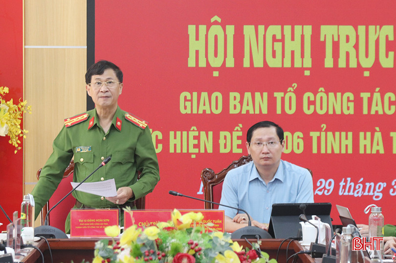 Đại tá Đặng Hoài Sơn - Phó Giám đốc Công an tỉnh kết luận hội nghị. z5296428028378_3e6fe77162f9ff948019942492e5dd6f copy.jpg