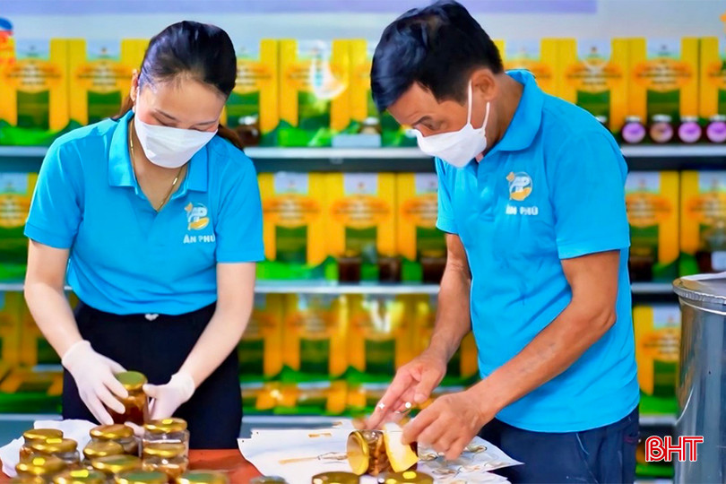 Sản phẩm mật ong ngâm hoa đu đủ đực của gia đình ông Mạnh luôn đảm bảo chất lượng. 647a0e5c64bd0cee91f4cc0b1b2e94cc copy.jpg