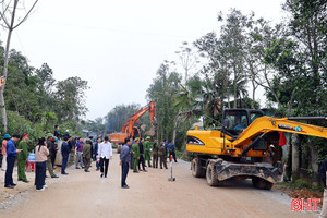 Cưỡng chế thu hồi đất phục vụ Dự án cải tạo, nâng cấp đường tỉnh 553