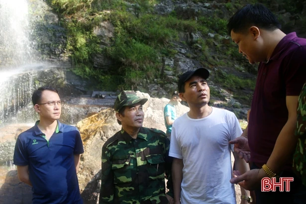 Hà Tĩnh khảo sát, đánh giá tiềm năng du lịch thác Vũ Môn