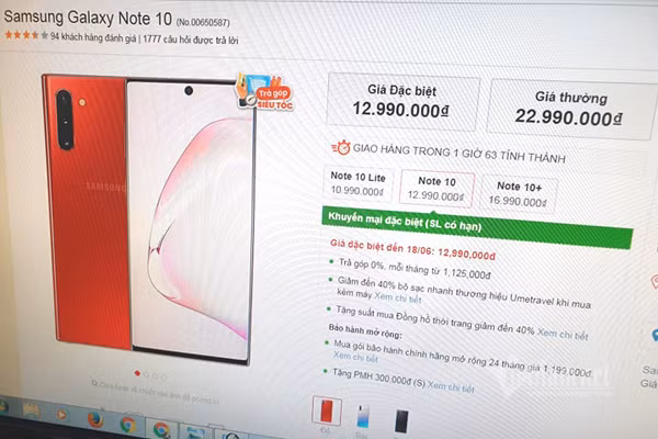 Giá Galaxy Note 10 giảm cả chục triệu đồng: Chưa khi nào rẻ thế