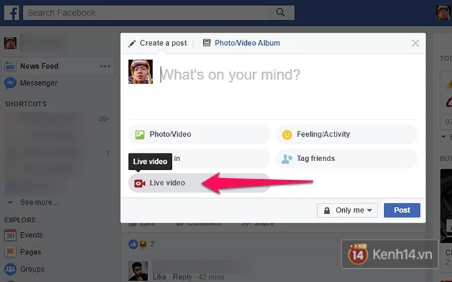 facebook vua co thay doi lon live stream tu may tinh giao dien messenger moi cuc dep