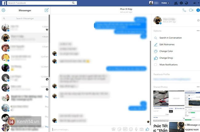 facebook vua co thay doi lon live stream tu may tinh giao dien messenger moi cuc dep