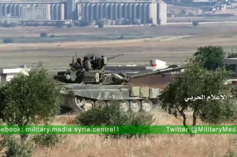 Chiếc T-90A vẫn chạy tốt sau khi bị tên lửa TOW tấn công. nga bien t 90 thanh phao dai trong chien tranh do thi