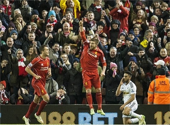 Liverpool thắng tưng bừng trước Swansea ảnh 1