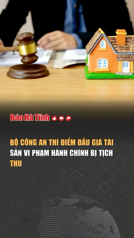 Bộ Công an thí điểm đấu giá tài sản vi phạm hành chính bị tịch thu