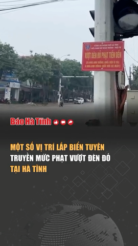 Một số vị trí lắp biển tuyên truyền mức phạt vượt đèn đỏ tại Hà Tĩnh