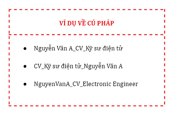 Đặt tên file CV xin việc - Job3s gợi ý hấp dẫn nhà tuyển dụng