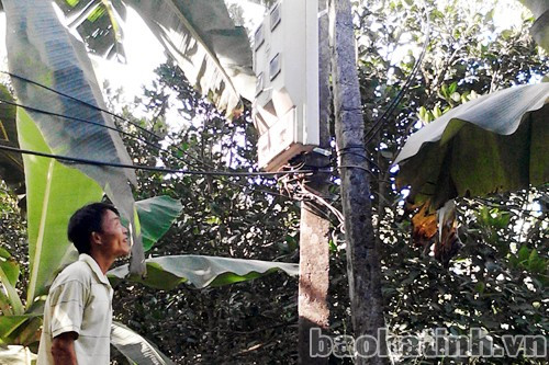 20 hộ dân ở thôn Bảo Trung đã được sử dụng nguồn điện ở trạm biến áp mới