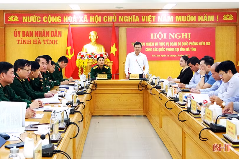Bộ Quốc phòng kiểm tra công tác quốc phòng tại Hà Tĩnh vào ngày 25/10