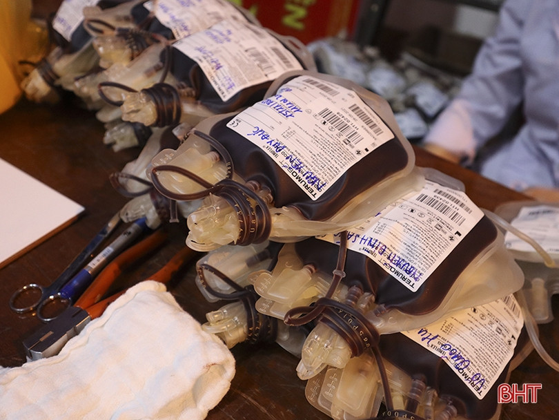 Tiếp nhận 306 đơn vị máu tại ngày hội hiến máu tình nguyện ở Can Lộc