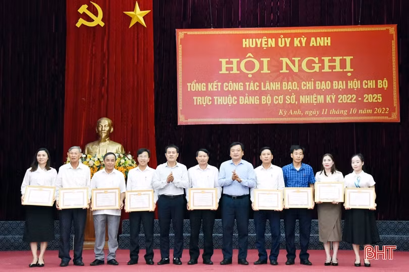 Huyện Kỳ Anh đảm bảo kế hoạch đại hội chi bộ trực thuộc đảng bộ cơ sở